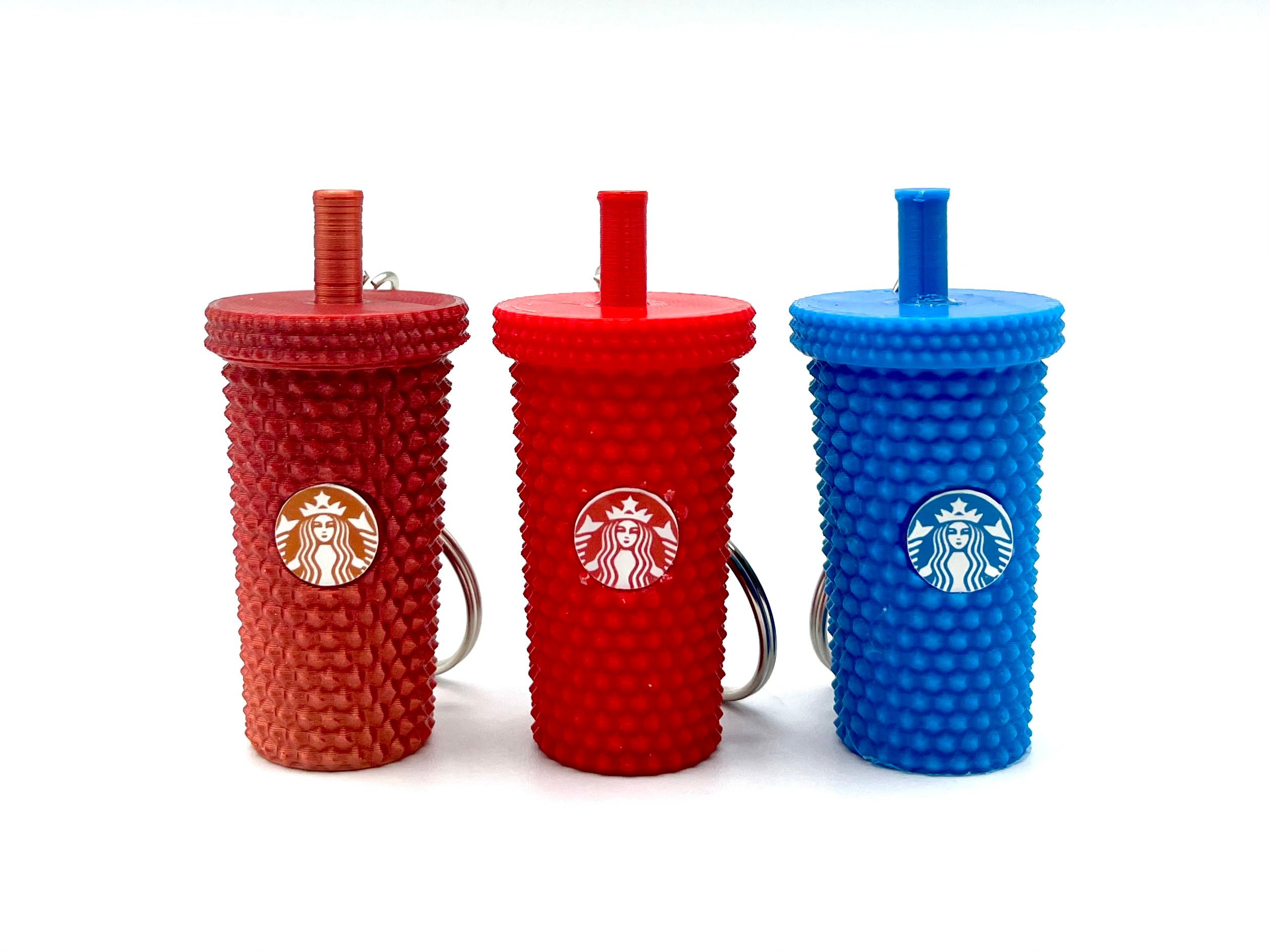 Mini Studded Tumbler and Stanley Tumbler Keychains/2 Pack 